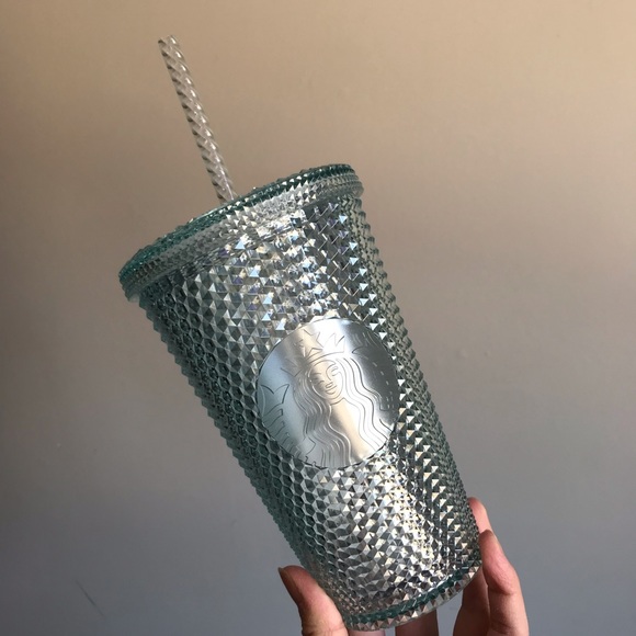 Starbucks Japan exclusive icy light blue studded cup tumbler grande - Picture 2 of 9